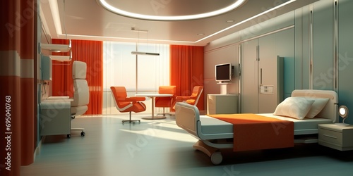 Interior decoration of modern hospital