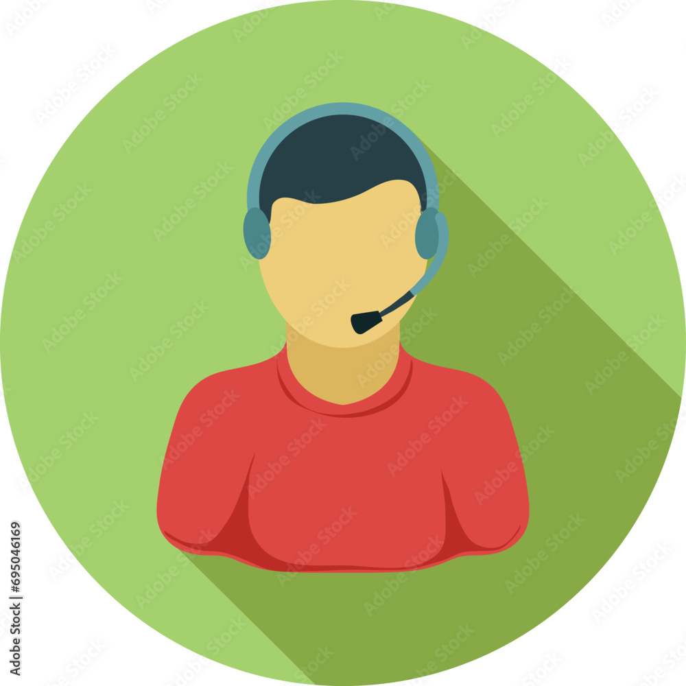 illustration of a person, business icon 