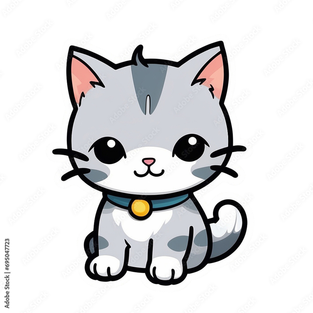 Sweet Kitty Bliss Sticker: Irresistibly Cute Kitten with Big, Bright Eyes and Fluffy Fur – Perfect for Sprinkling Feline Charm on Your Laptop, Phone, and Favorite Items, generative ai Sweet Kitty Bliss Sticker: Irresistibly Cute Kitten with Big, Bright Eyes and Fluffy Fur – Perfect for Sprinkling Feline Charm on Your Laptop, Phone, and Favorite Items, generative ai