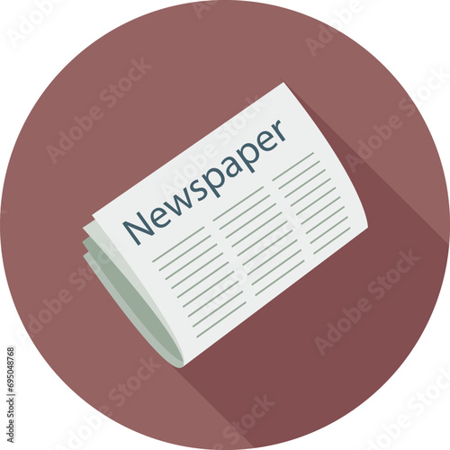 newspaper icon vector, business icon 