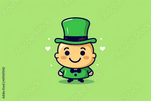 Wallpaper Mural Funny cartoon character for St. Patrick's Day. Avatar, postcard, for advertising Torontodigital.ca