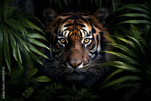 portrait of a tiger. 