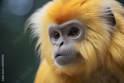 close up of a macaque.  © D