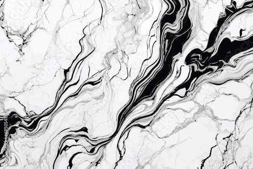 Luxury White Black Marble texture background vector. Panoramic Marbling texture design for Banner, invitation, wallpaper, headers, website, print ads, packaging design template