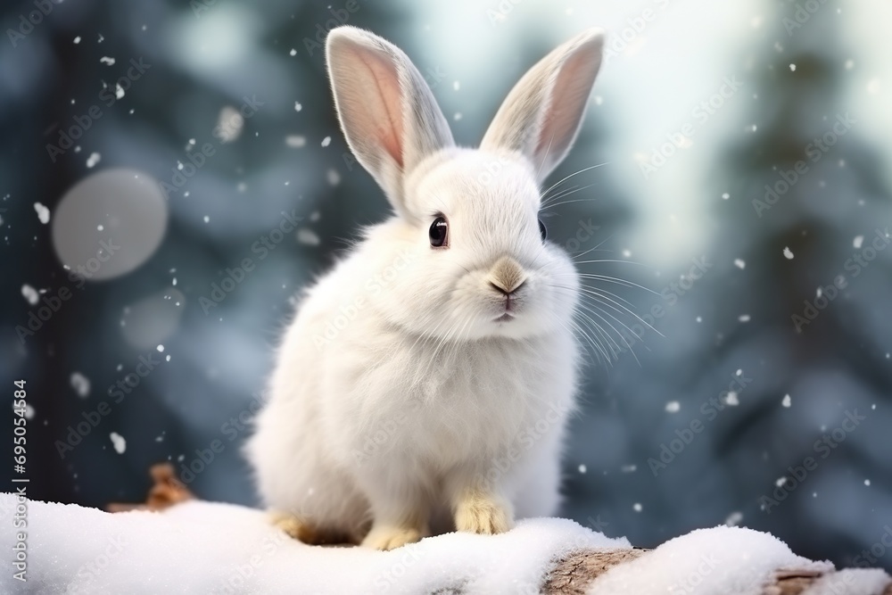 Winter Whispers: Bunny in the Snow Winter Whispers: Bunny in the Snow