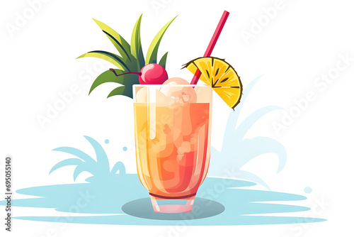 Tropical Refreshment in Soft Pop Style