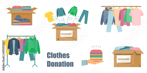 clothes donation set
