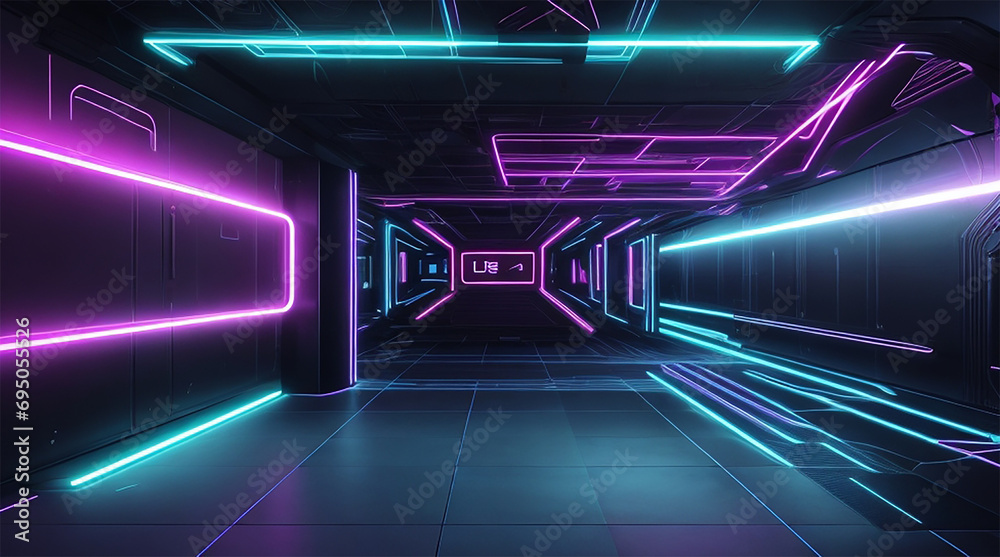 abstract modern futuristic neon background