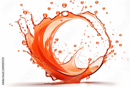 white background with orange splashes © Wilson