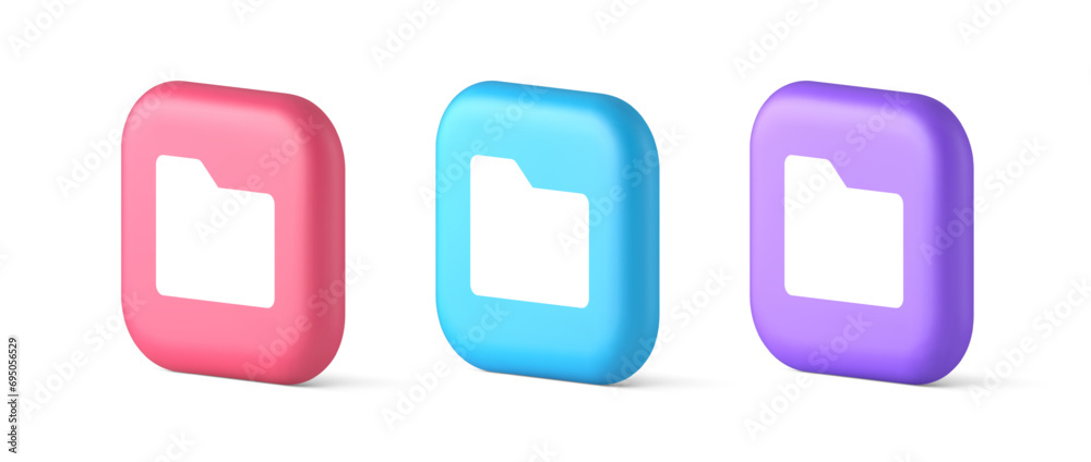 File folder archive directory button cyberspace digital document storage organizing 3d icon File folder archive directory button cyberspace digital document storage organizing 3d icon