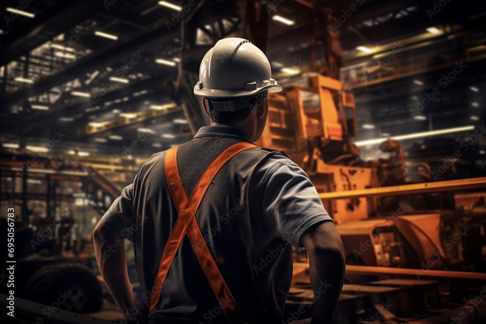 Step into the world of manufacturing as this close-up photo captures a Production Engineer collaborating with a team on the assembly line. With a focus on providing guidance and expertise