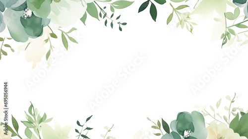 Floral wedding card with wedding floral background photo