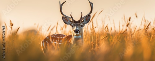 deer in the weeds in the afternoon © nomesart