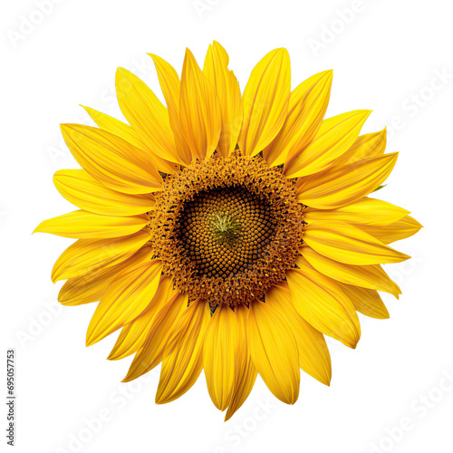 sunflower flower on transparent background