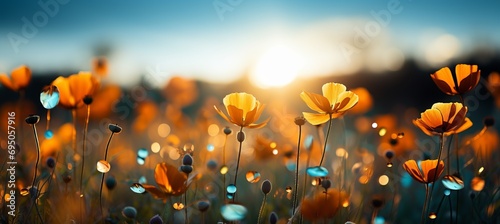A mesmerizing summer affair with blooming wildflowers in a dreamy bokeh blur of colors and romance © Ilja