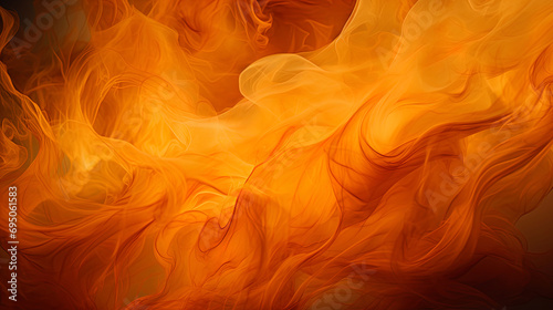 Living texture of flame with orangeyellow swells