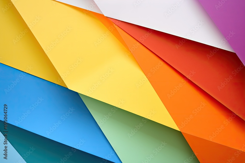 a multi colored picture on white paper Generative AI a multi colored picture on white paper Generative AI