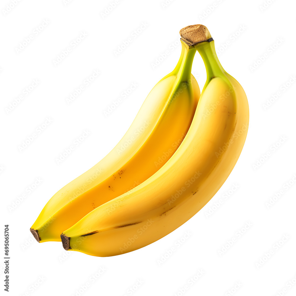 Close up photo of yellow, tasty and ripe bananas without background. Transparent PNG included Close up photo of yellow, tasty and ripe bananas without background. Transparent PNG included