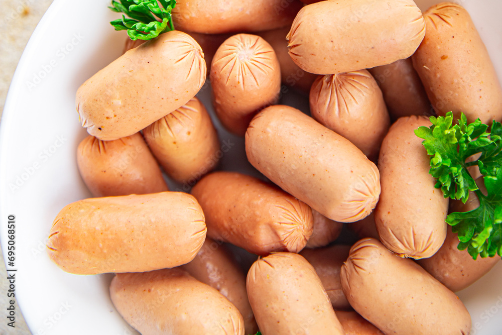 sausage vegetable protein seitan meatless soy wheat classic taste vegetarian or vegan snack on the table healthy meal snack ingredient top view copy space for text food background rustic sausage vegetable protein seitan meatless soy wheat classic taste vegetarian or vegan snack on the table healthy meal snack ingredient top view copy space for text food background rustic