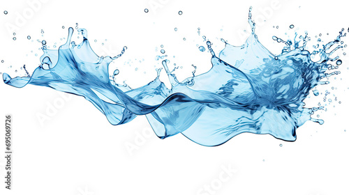 water splash isolated on white background