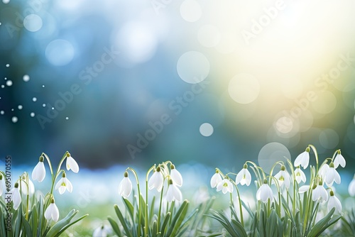 spring meadow with flowers