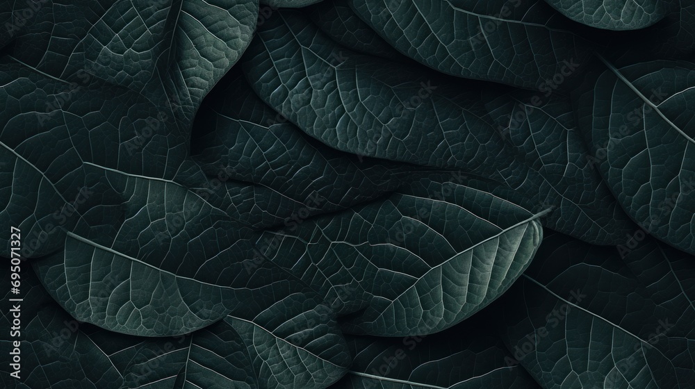 Obraz premium a close up of a bunch of green leafy plants with dark green leaves in the middle of the image.