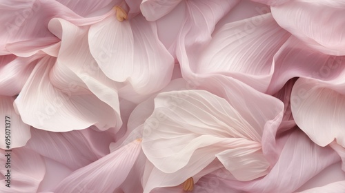  a bunch of pink flowers that are in the middle of a pile of pink petals on a bed of pink petals. photo