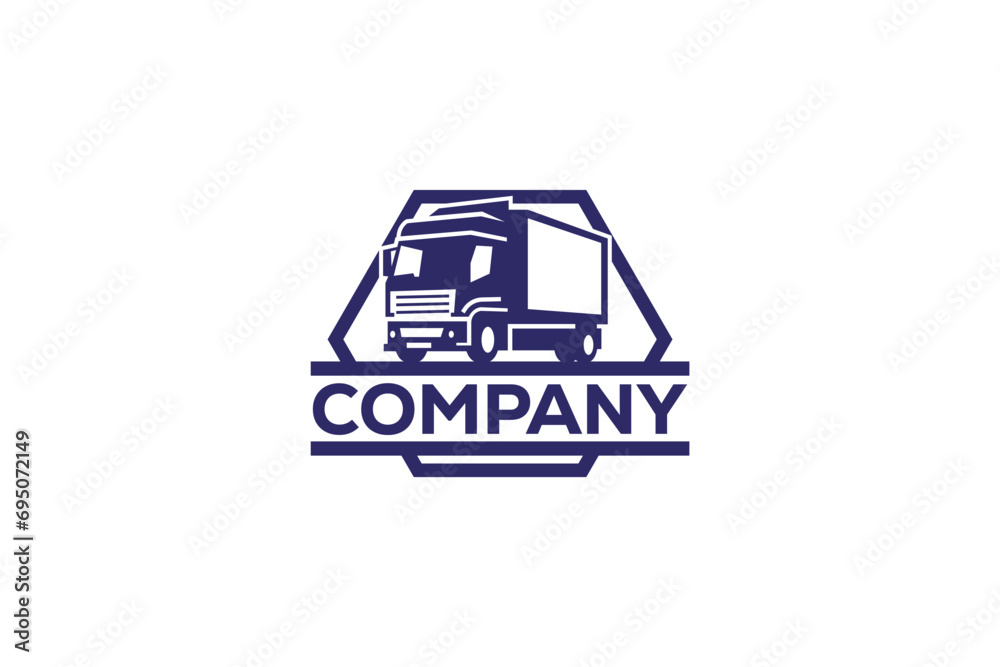 Truck Logo Design - Logo design that showcases a truck as seen from an angle Truck Logo Design - Logo design that showcases a truck as seen from an angle