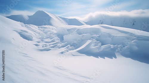 Pristine Snowdrift in the Wilderness © Andreas