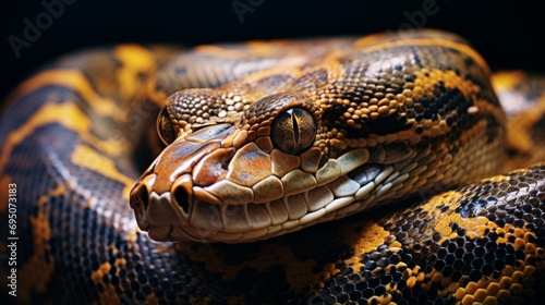 Intricate Pattern and Incredible Length of a Reticulated Python
