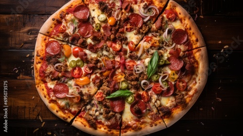 Loaded Savory Meat Lover's Pizza