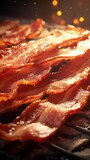 Delicious crispy bacon straight from the oven