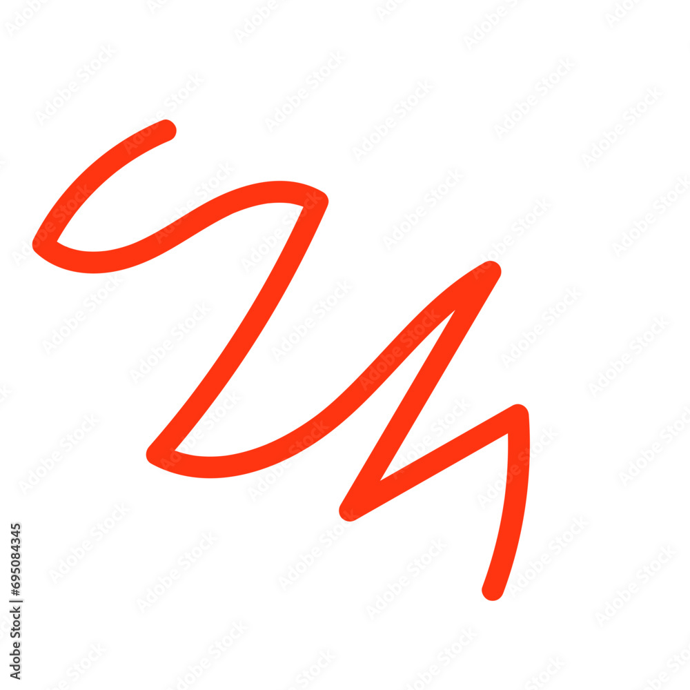 Orange red lines scribble doodle vector Orange red lines scribble doodle vector