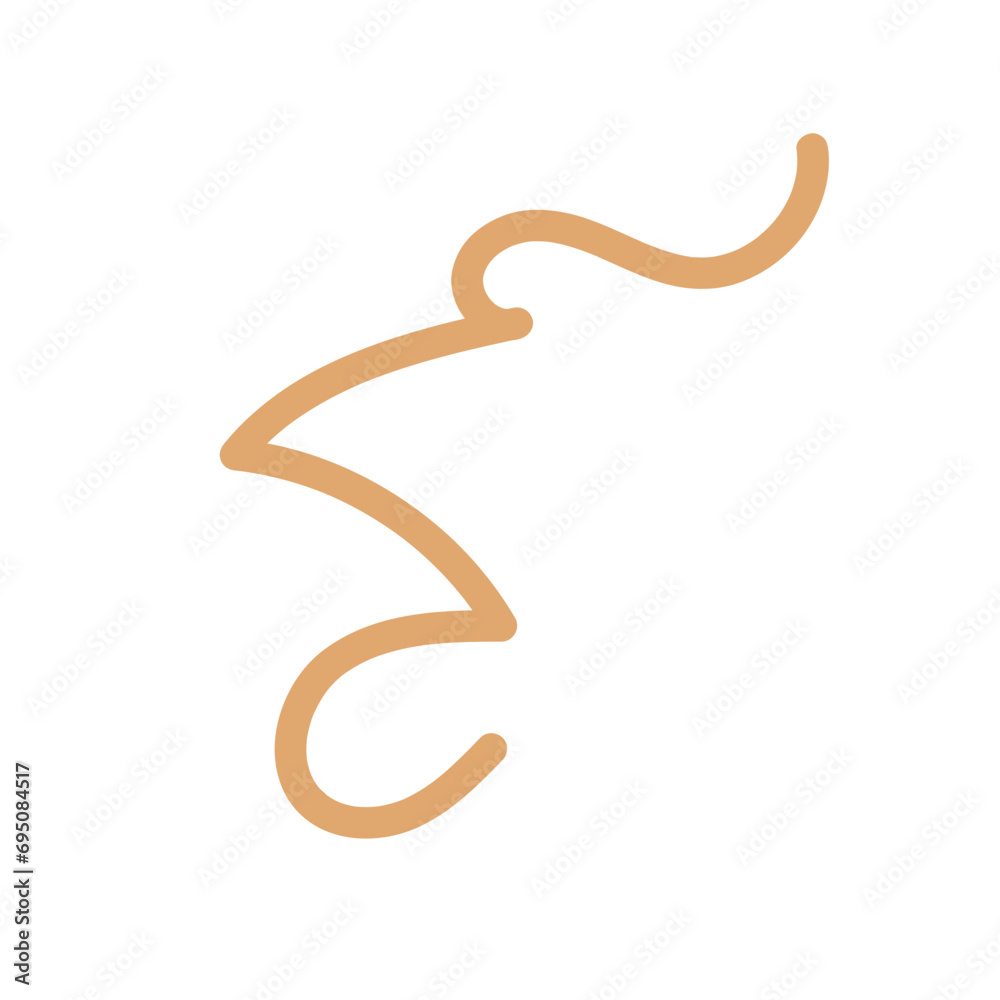 Orange red lines scribble doodle vector Orange red lines scribble doodle vector