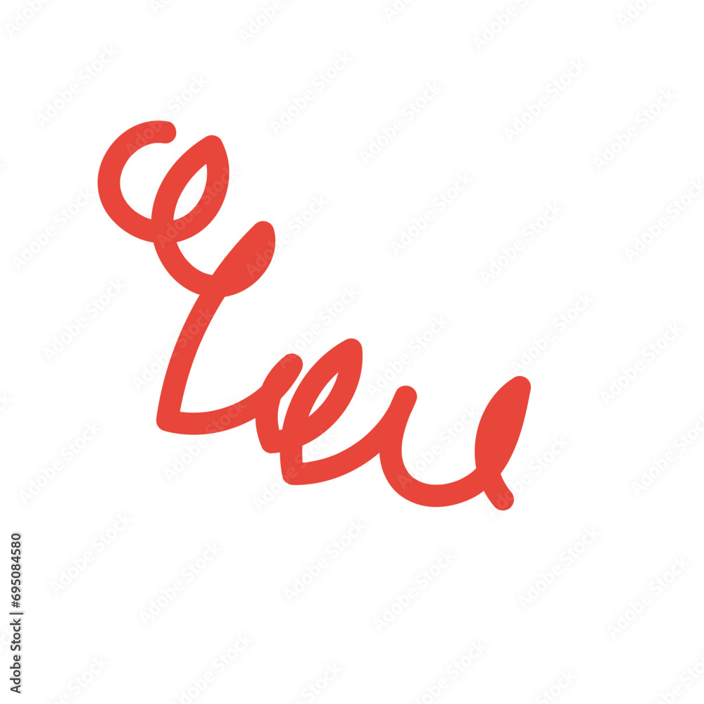 Orange red lines scribble doodle vector Orange red lines scribble doodle vector