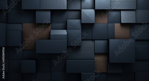 a black squareshaped pattern background is shown photo