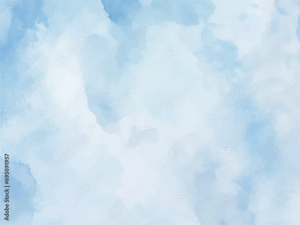 blue sky background, Blue watercolor