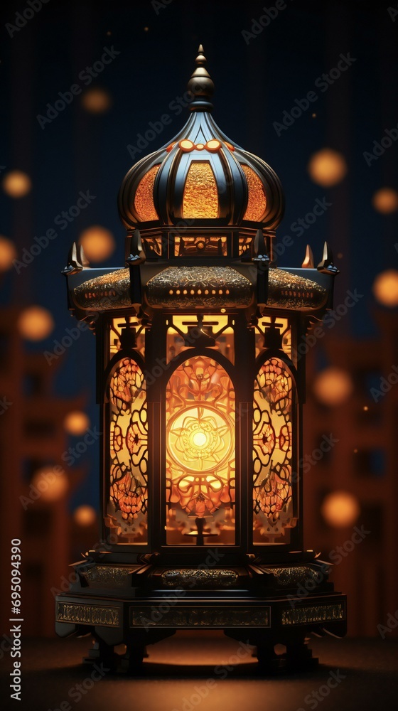 christmas lantern in the night