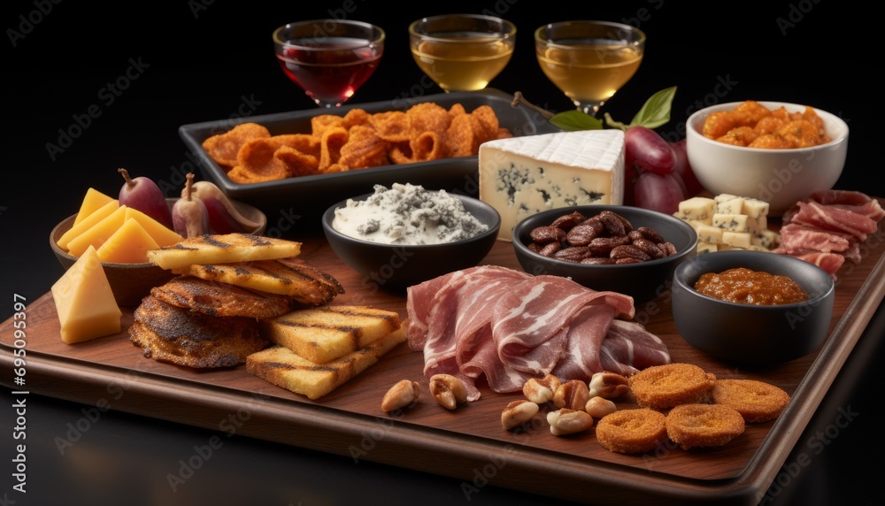 Intimate wine tasting setup with assorted cheeses,—perfect for culinary articles and ambiance setting Intimate wine tasting setup with assorted cheeses,—perfect for culinary articles and ambiance setting