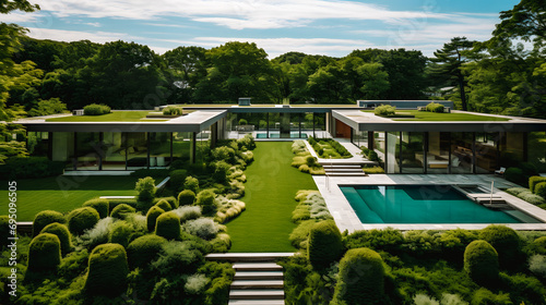 Luxueuse villa de plain pieds avec jardin et piscine