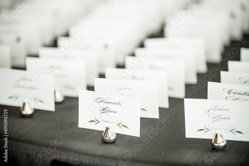 Quadro su tela Wedding place card holder calligraphy