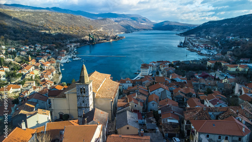Bakar, Rijeka, bay, aerial view, Croatia photo
