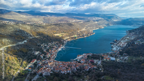 Bakar, Rijeka, bay, aerial view, Croatia