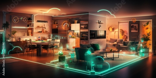 IoT Smart Home Unleashes Innovation with 5G Router Linking Refrigerator, Vacuum Cleaner, and Electric Parts in an Overlay WLAN System