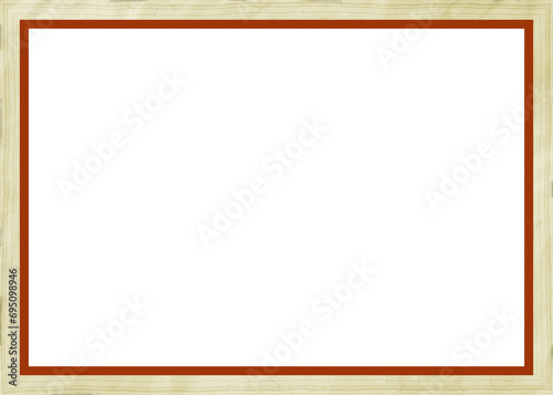 Photography Realistic picture empty frame on white