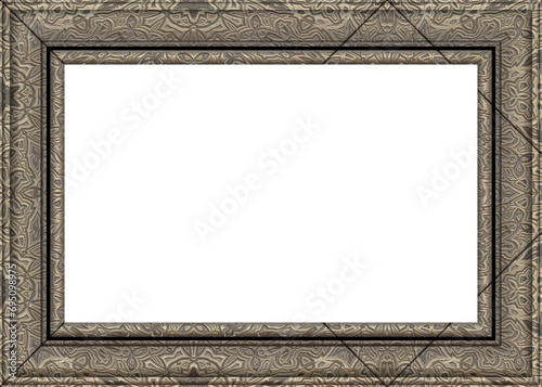 Photography Realistic picture empty frame on white