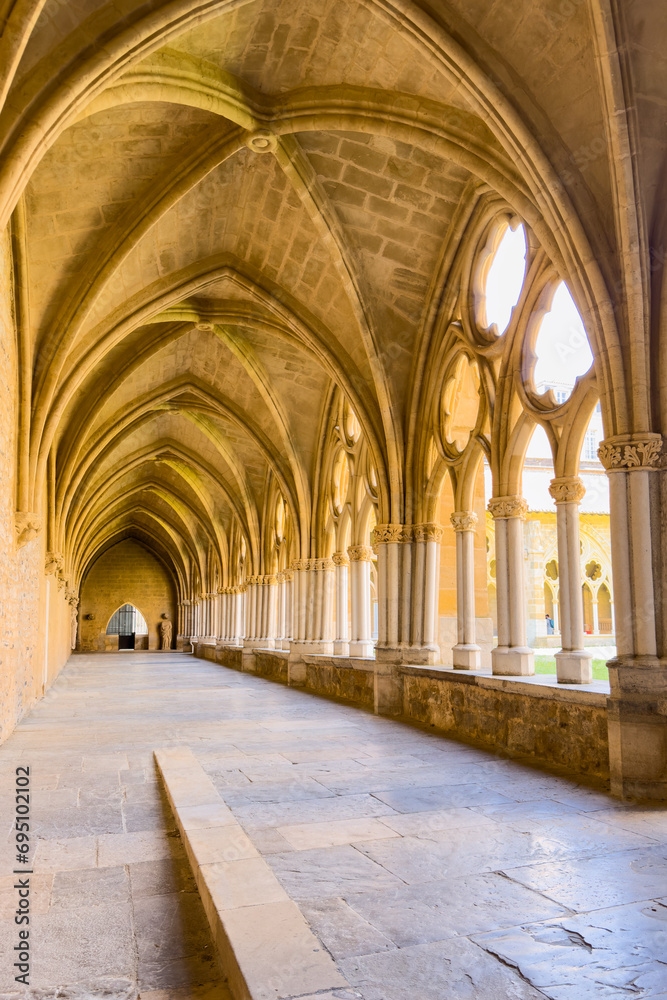 Cloister of Santa Maria Cathedral, Bayonne, France. High quality photo