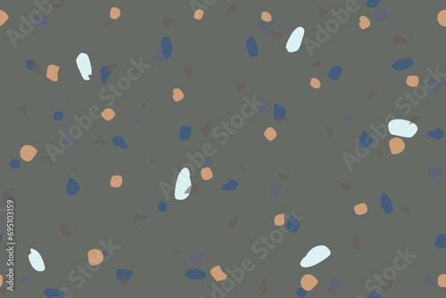 Beige Spot Splatter. Random Dot. Pastel Polka Dot. Carnaval Eps Pattern. Abstract Vector Art. Party Background. Confetti Color Pattern. Seamless Fashion Drop. Small Cool Effect. Blue Flying Blast.
