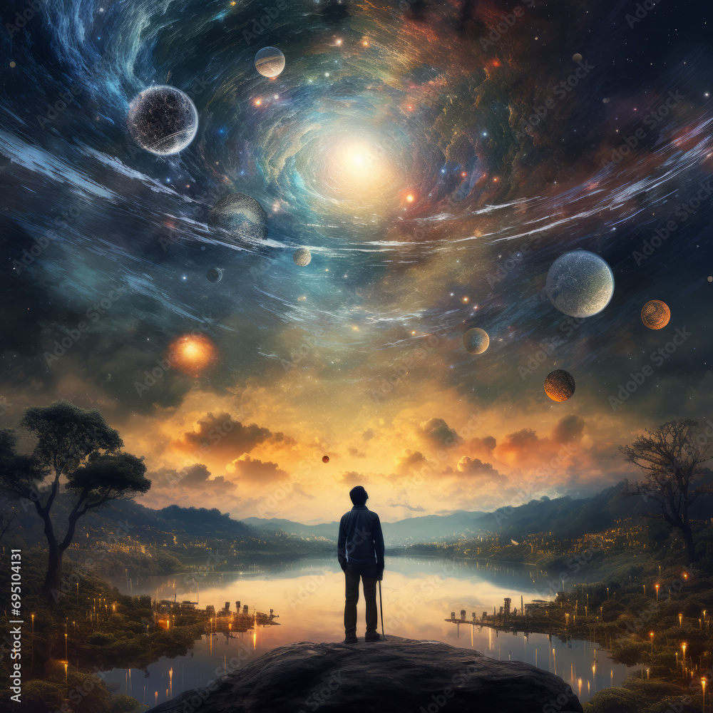 person in the space person in the space