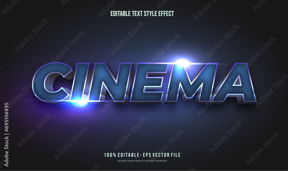 Obraz premium Editable text effect futuristic glowing color gradient. Text style effect. Editable fonts 